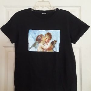 Angels T-Shirt Black Size L